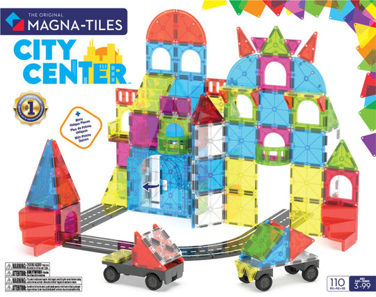 Magna-Tiles Magnetisk Legetøj - City Center 110 dele