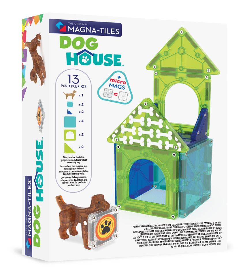 Magna-Tiles Magnetisk Legetøj - Dog House 13 dele