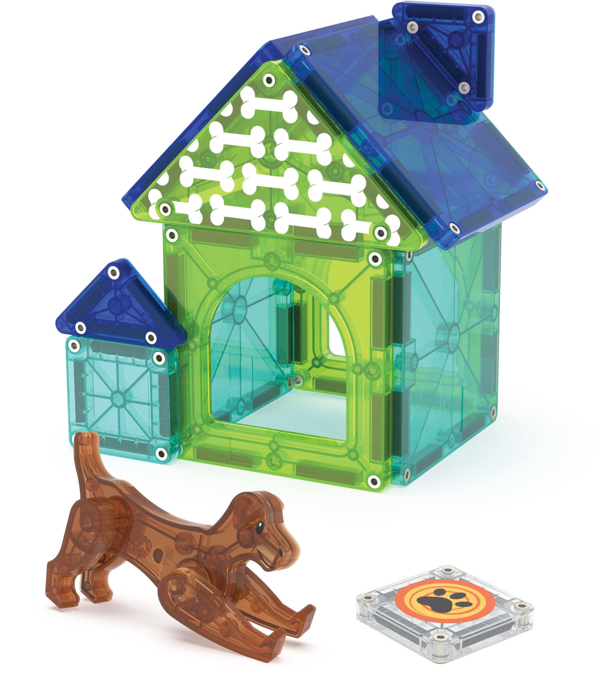 Magna-Tiles Magnetisk Legetøj - Dog House 13 dele