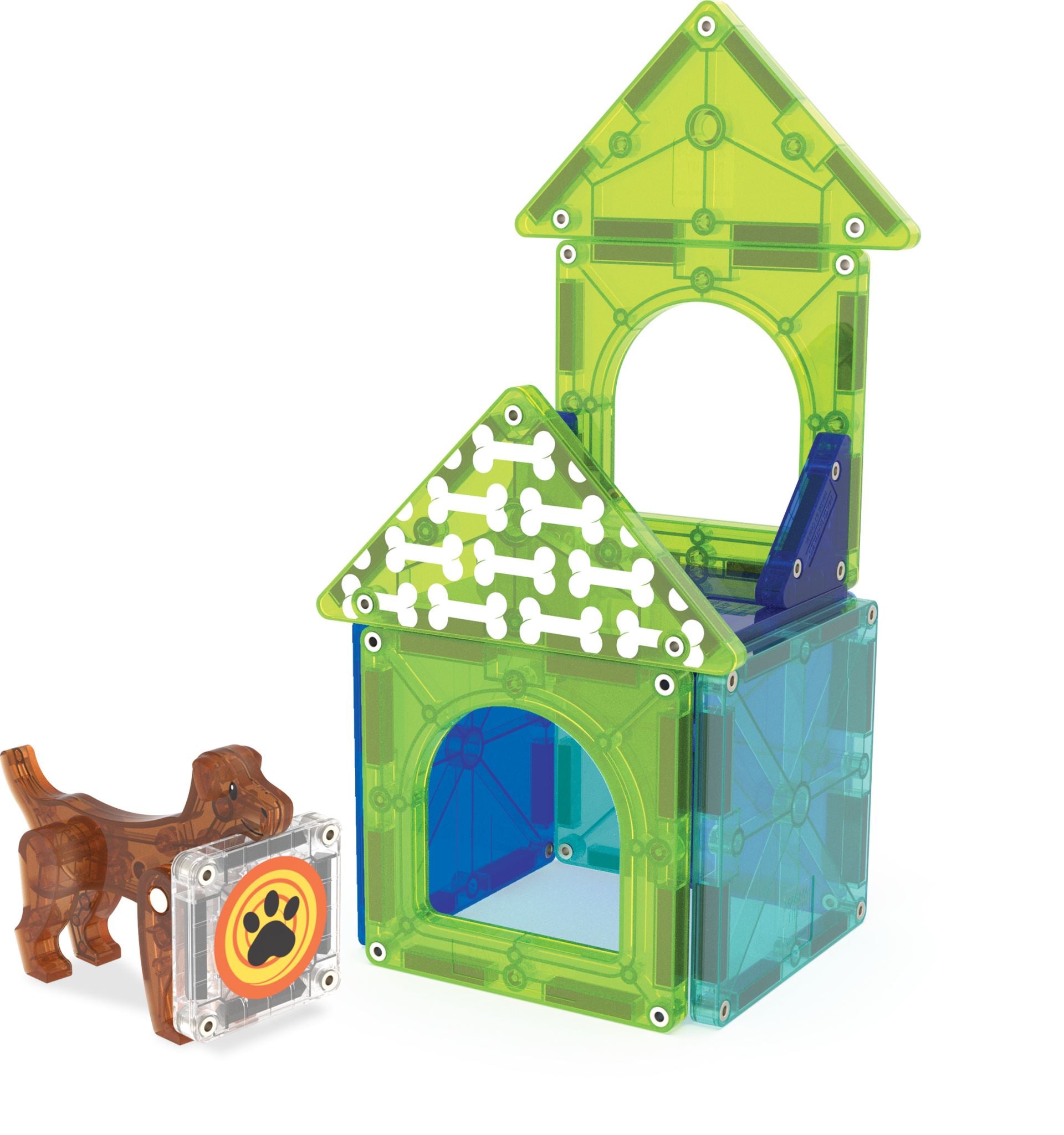 Magna-Tiles Magnetisk Legetøj - Dog House 13 dele