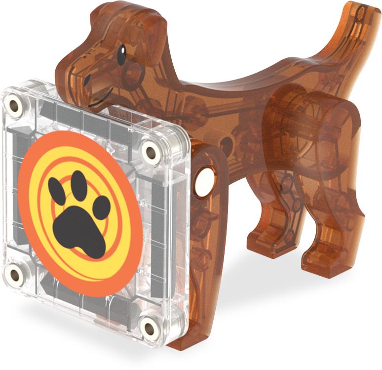 Magna-Tiles Magnetisk Legetøj - Dog House 13 dele