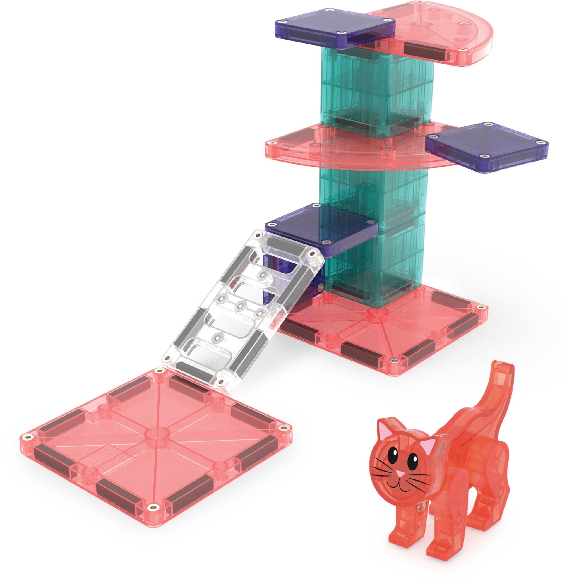Magna-Tiles Magnetisk Legetøj - Cat Tree 13 dele