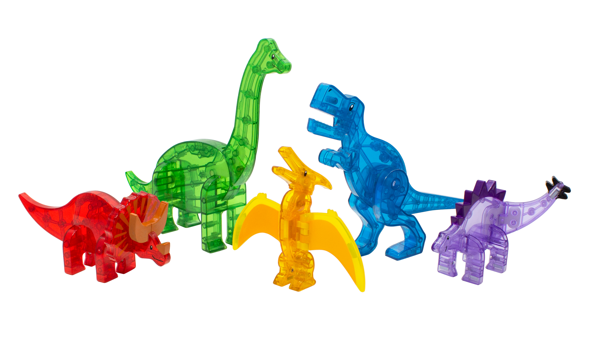 Magna-Tiles Magnetisk Legetøj - Dino figurer 5 stk.