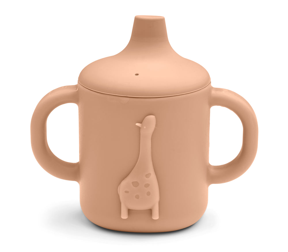 Liewood Amelio Giraffe Sippy Cup - Tuscany rose