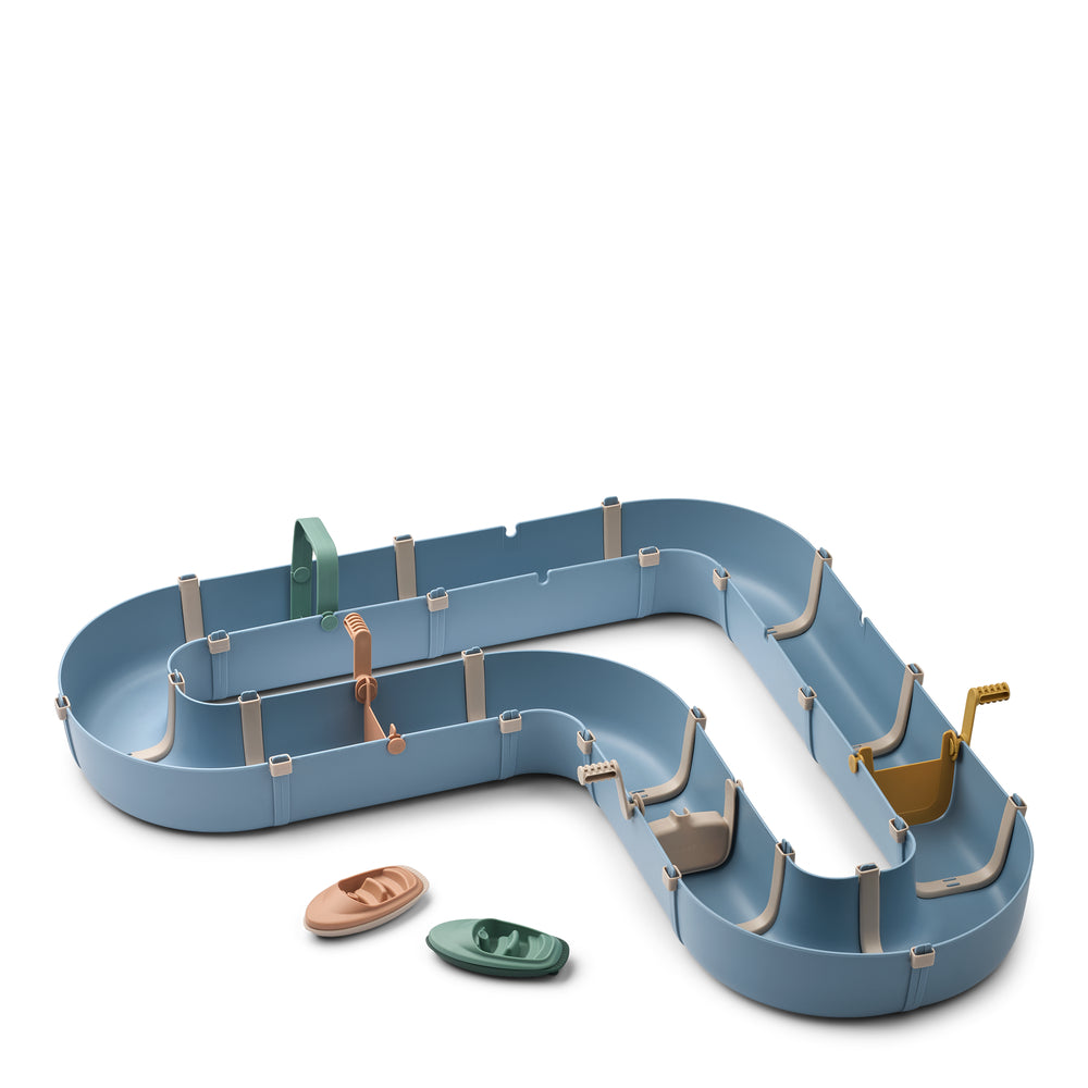 Liewood Cassian Waterway - Beach blue multi mix