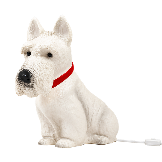 Heico Lamper - Scotty Hund Lampe - Hvid
