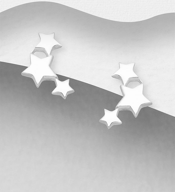 Ørestikke Sølv Stjerner