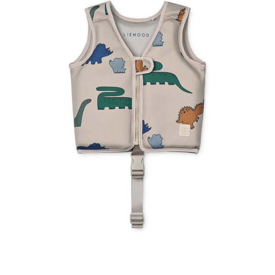 Liewood Dove Badevest - Dinosaurs / Mist