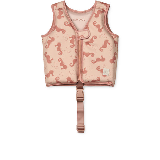 Liewood Dove Badevest - Seahorse / Apple blossom