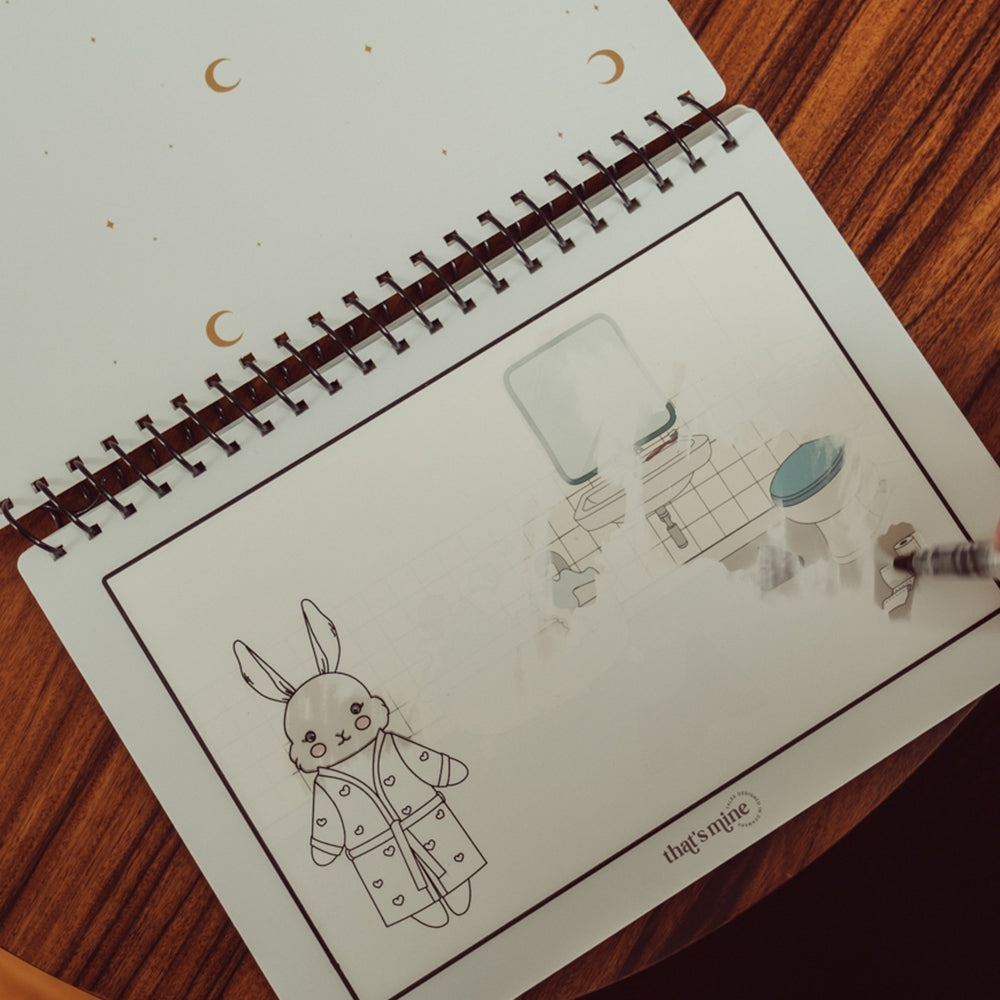 That´s Mine Drew water colouring book - Bunny