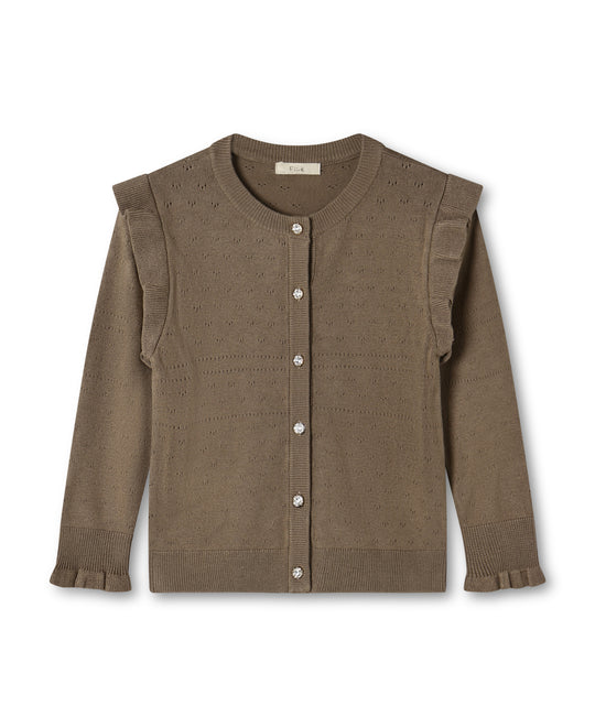 Fliink Fame Cardigan - Pine Bark