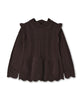 Fliink Alilly Peplum Pullover - Coffee Bean