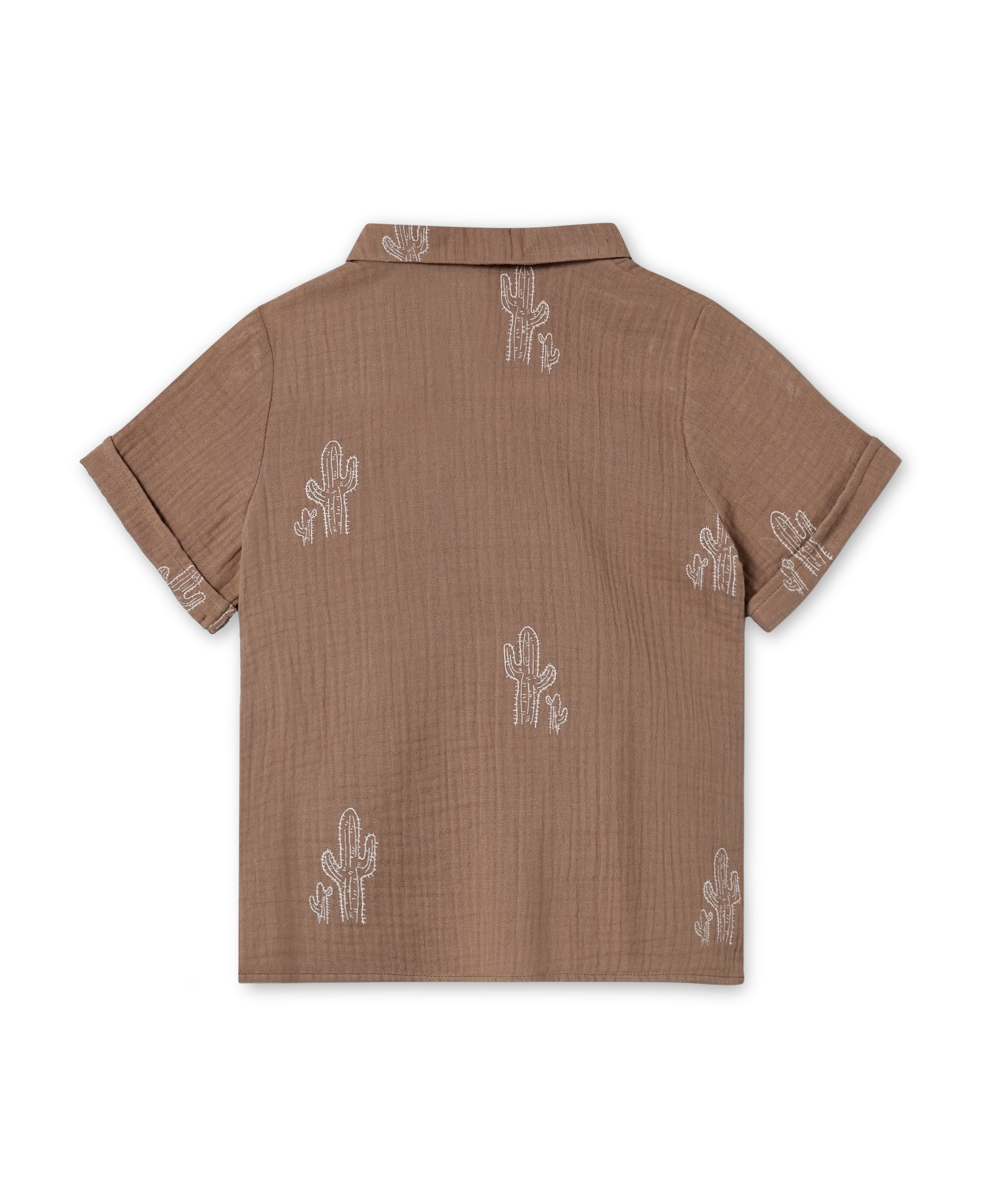 Fliink Hello SS Shirt - Pine Bark Cactus
