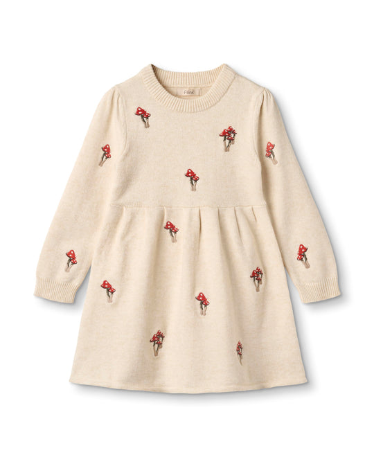 Fliink Benna Mushroom Dress - Sandshell