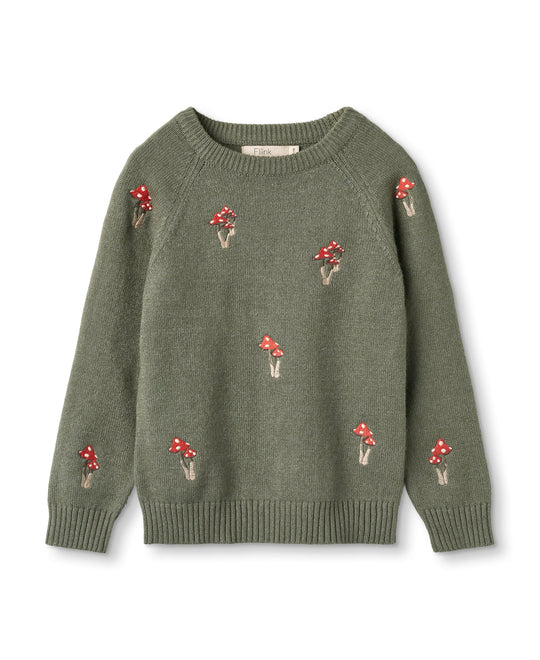 Fliink Benna Mushroom Pullover - Beetle