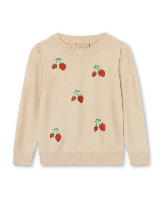 Fliink Favo Embroidered Bluse - Sandshell