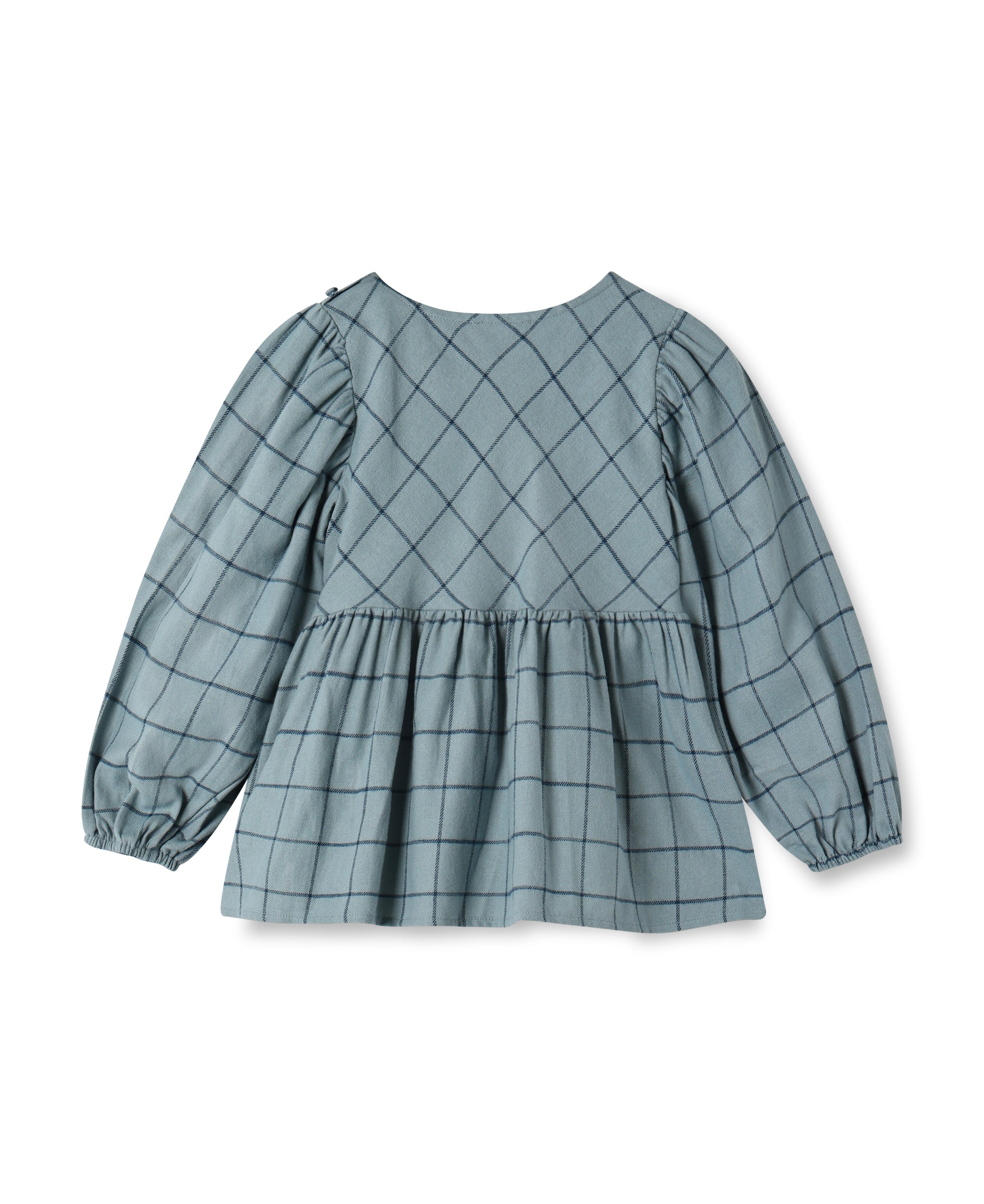 Fliink Cody Check Blouse - Slate