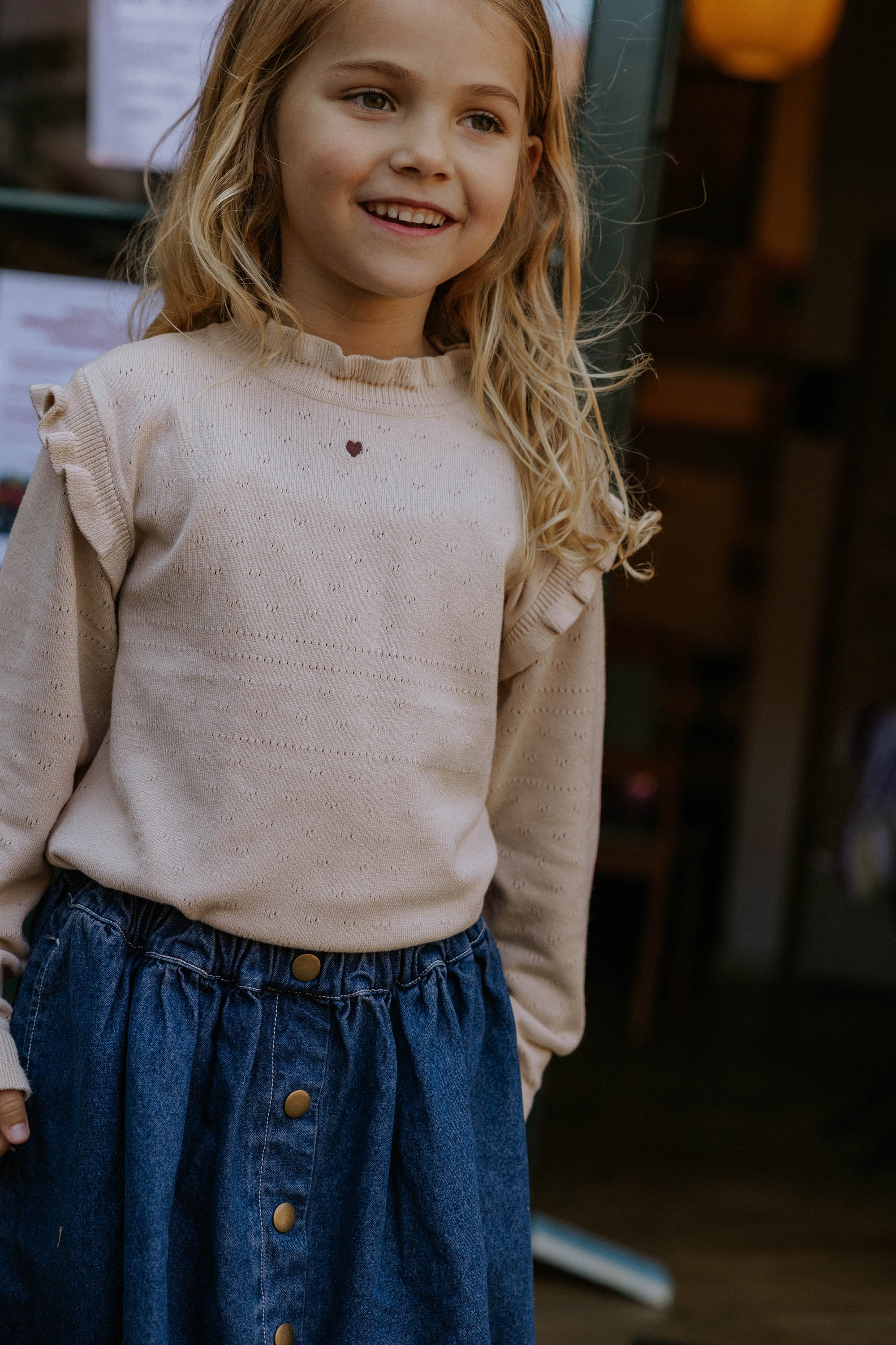 Fliink Fame LS Blouse - Sandshell