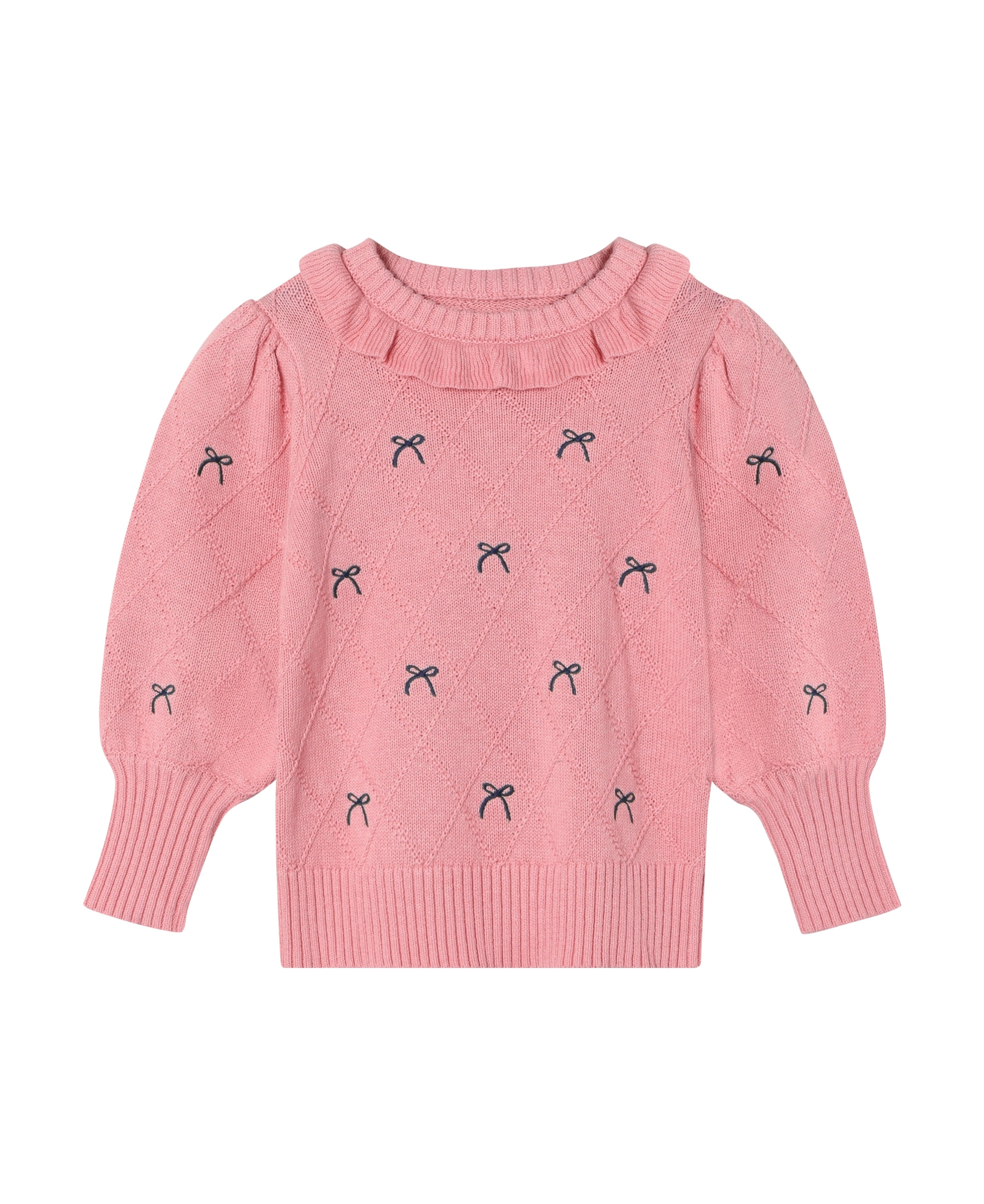 Fliink Lucie Bow Pullover - Candy Pink