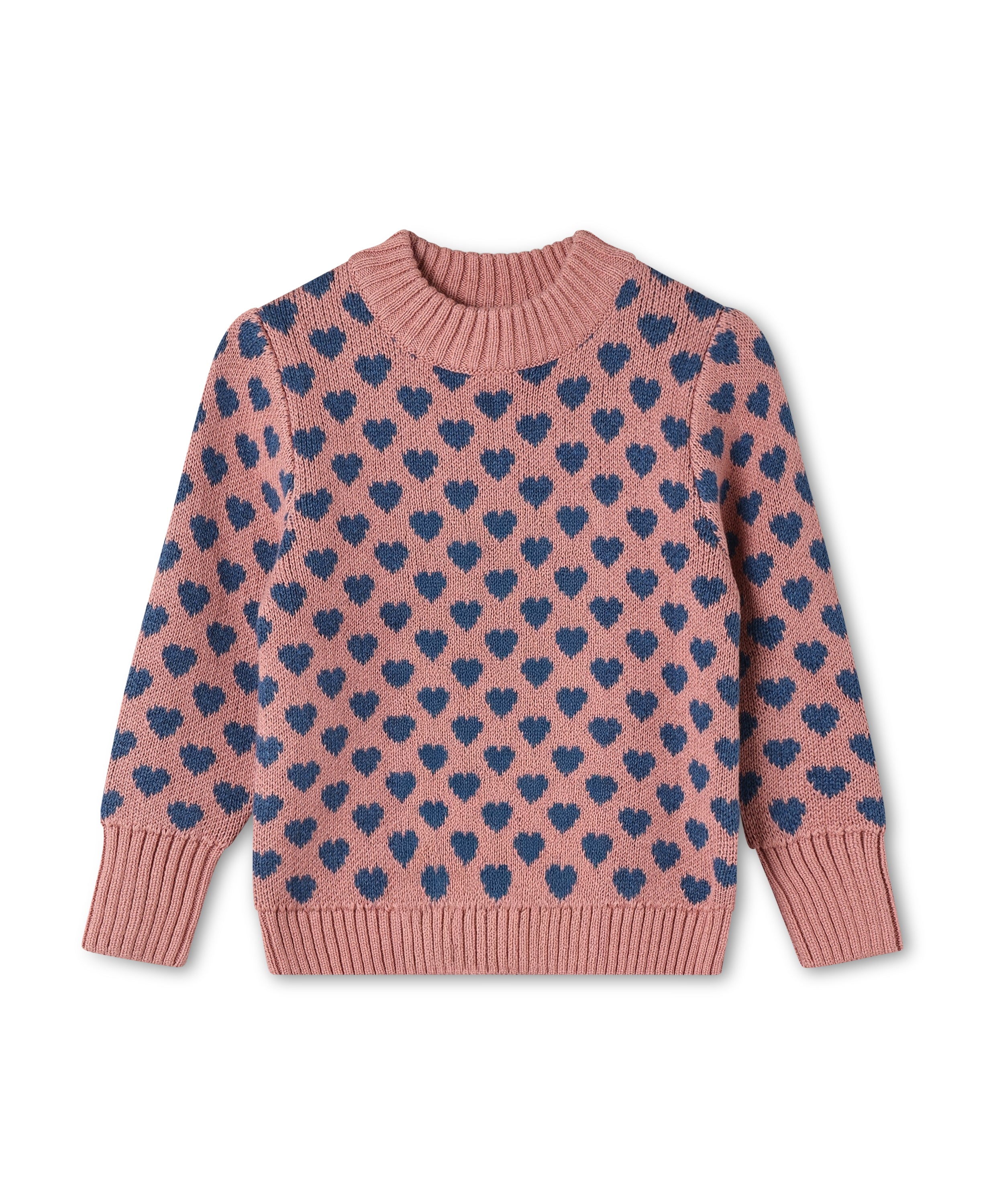 Fliink Janie Heart Pullover - Ash Rose