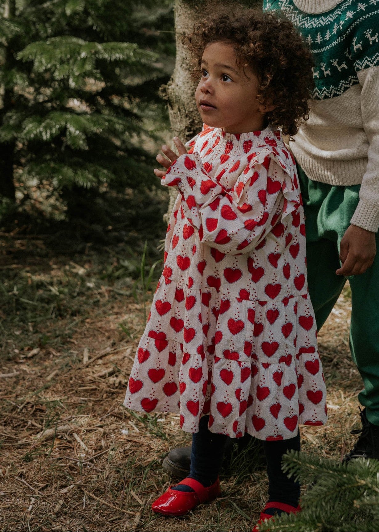 Fliink Winter Heart Dress - Sandshell