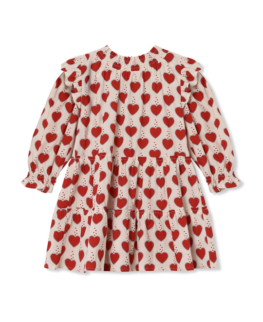 Fliink Winter Heart Dress - Sandshell