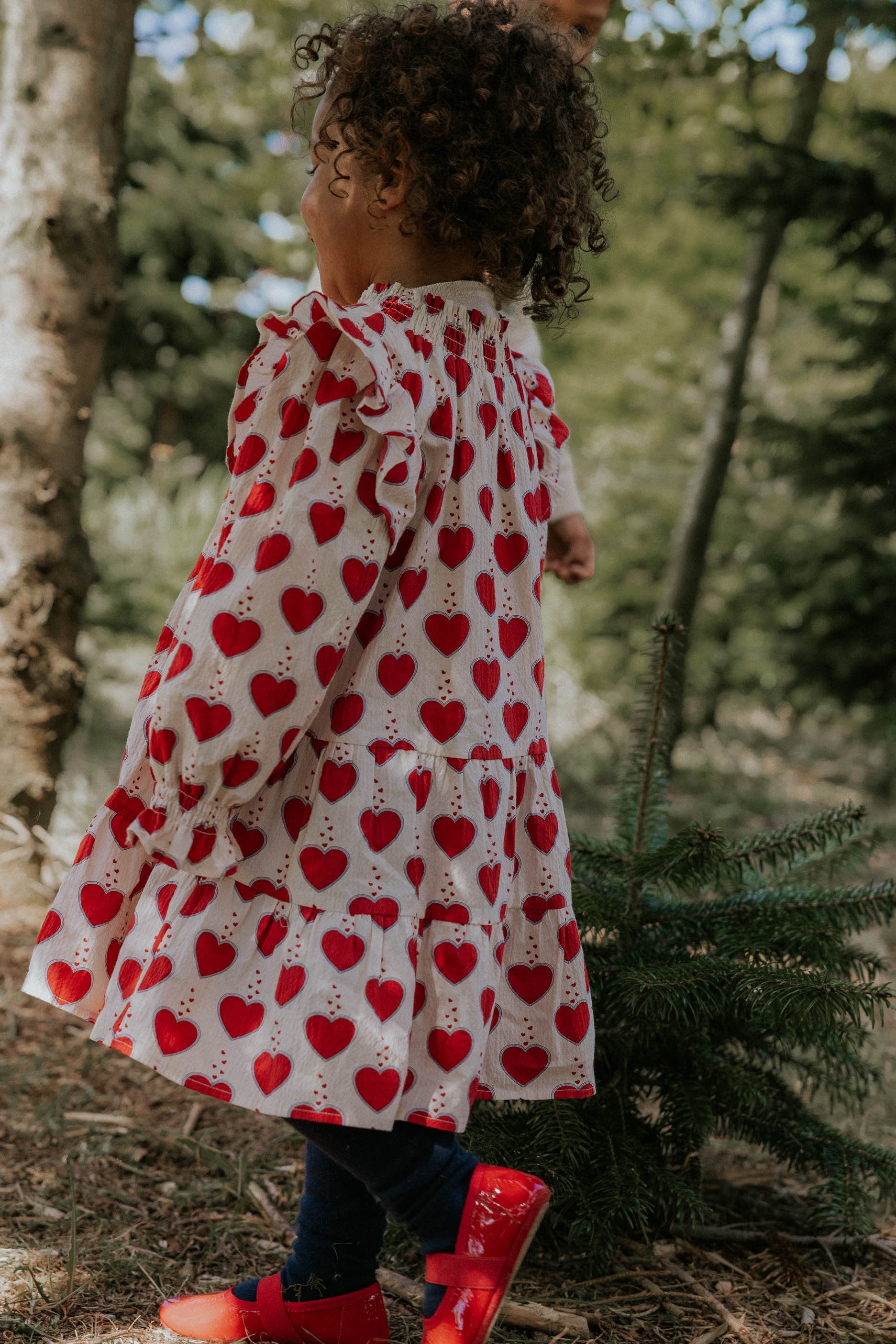 Fliink Winter Heart Dress - Sandshell