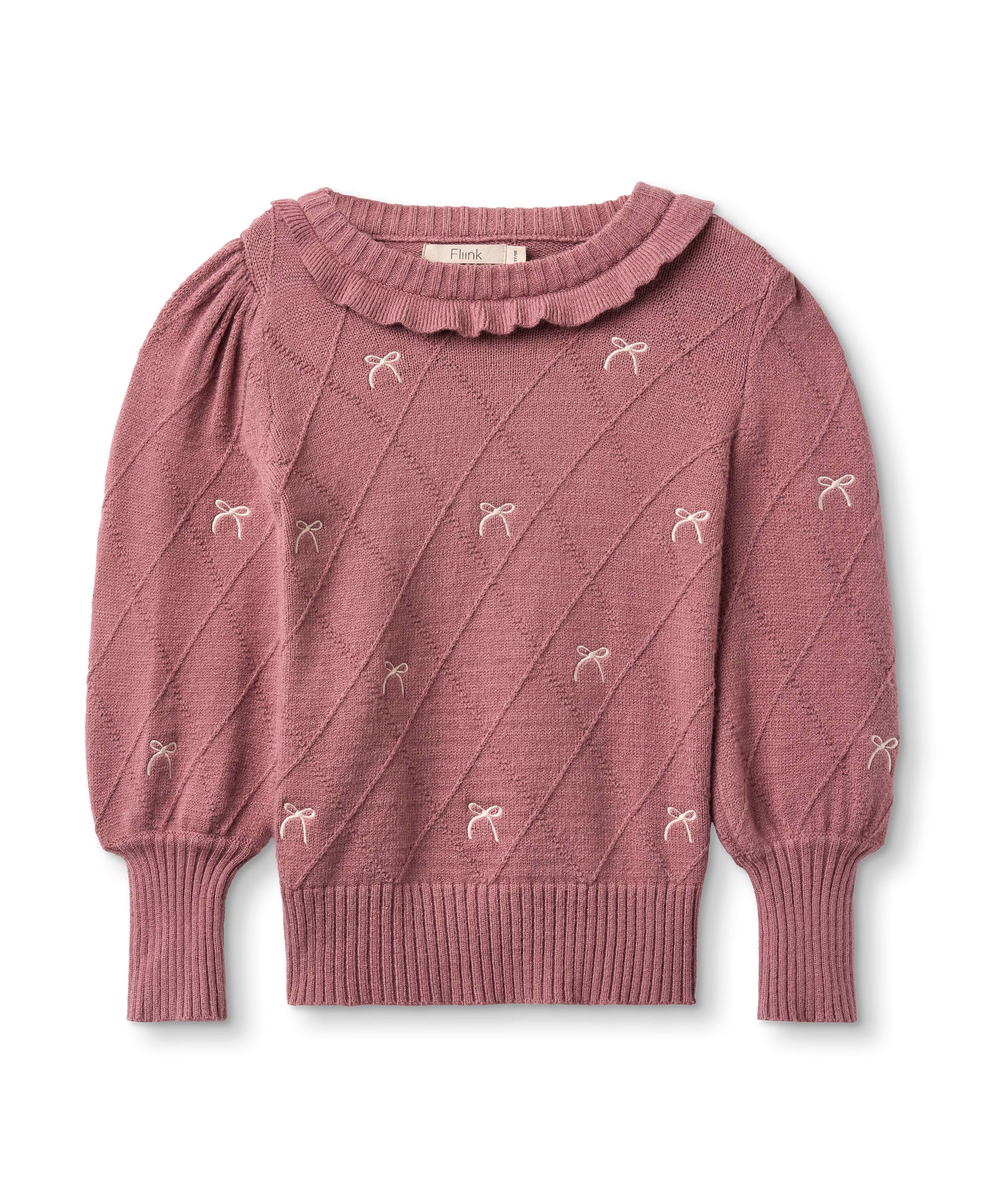 Fliink Alon Bow Blouse - Ash Rose