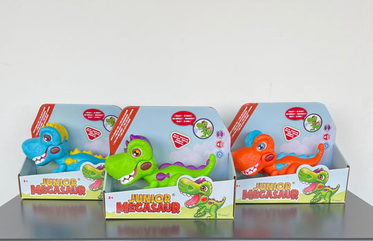 Mighty Megasaur Dino - Blå, Grøn & Orange