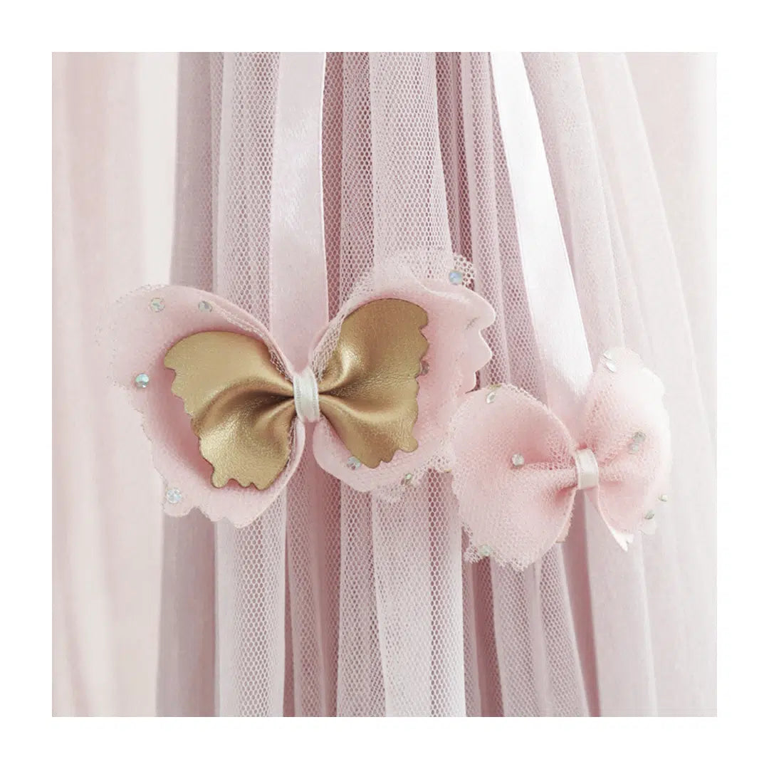 Spinkie Sengehimmel Butterfly - Pale Rose