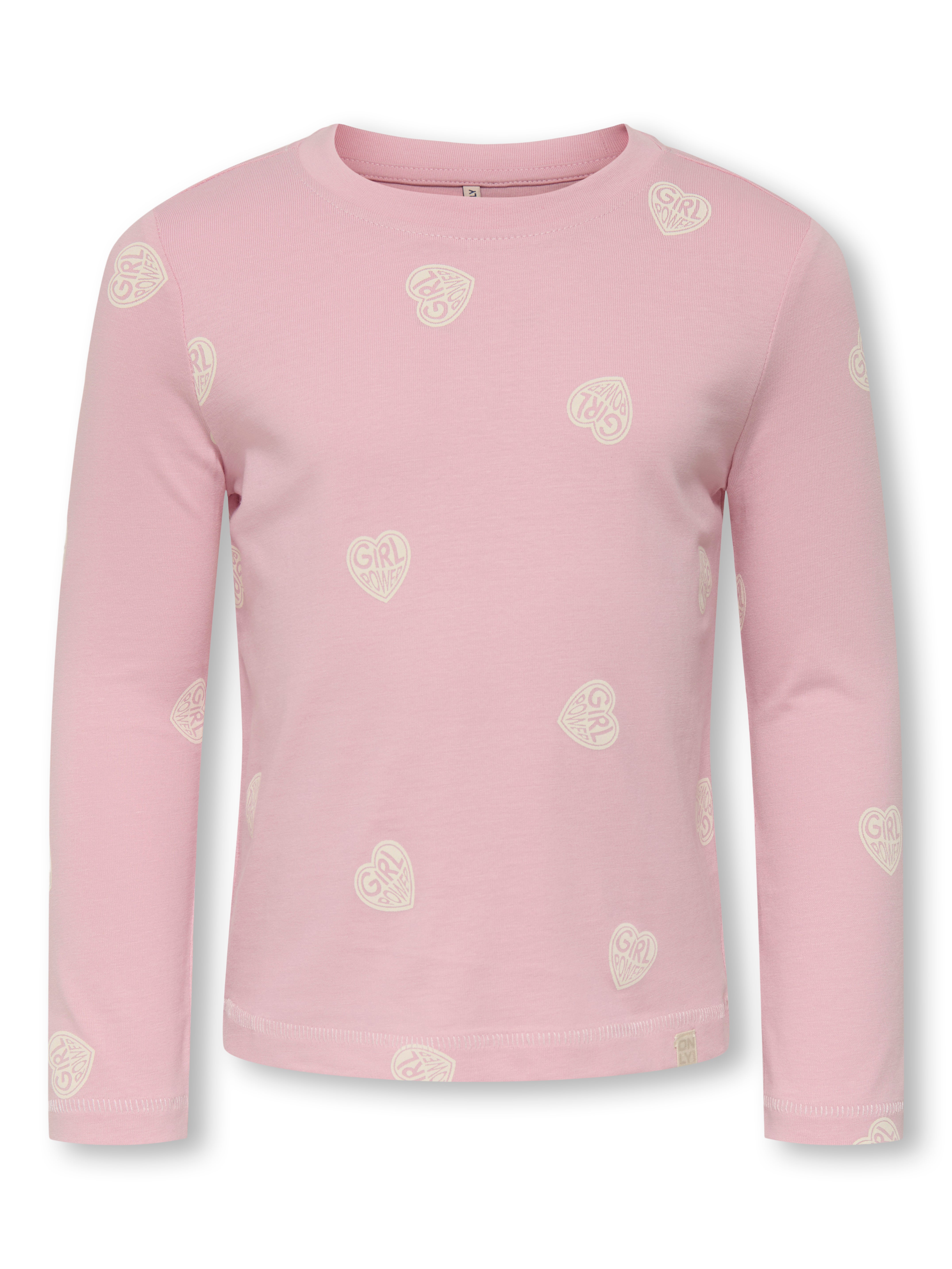 Only Mini Lilia Life LS Tee - Bleached Mauve