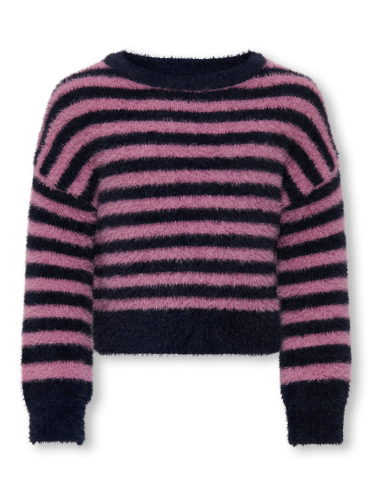 Only Mini Newpiumo Pullover - Night Sky/Mauve Orchid