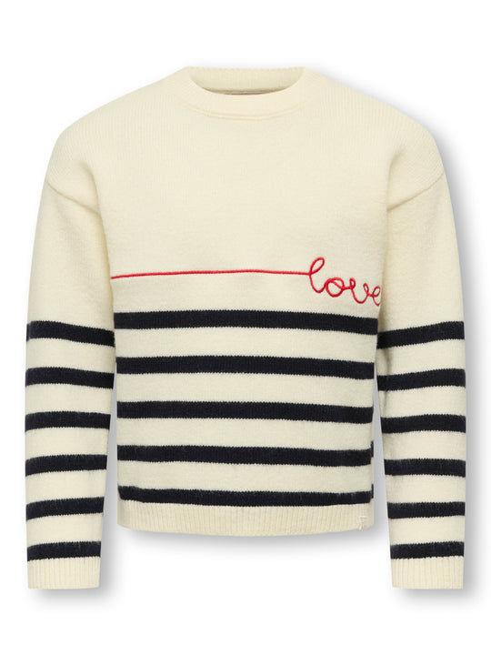 Only Mini Katia Life Love Knit - Egret
