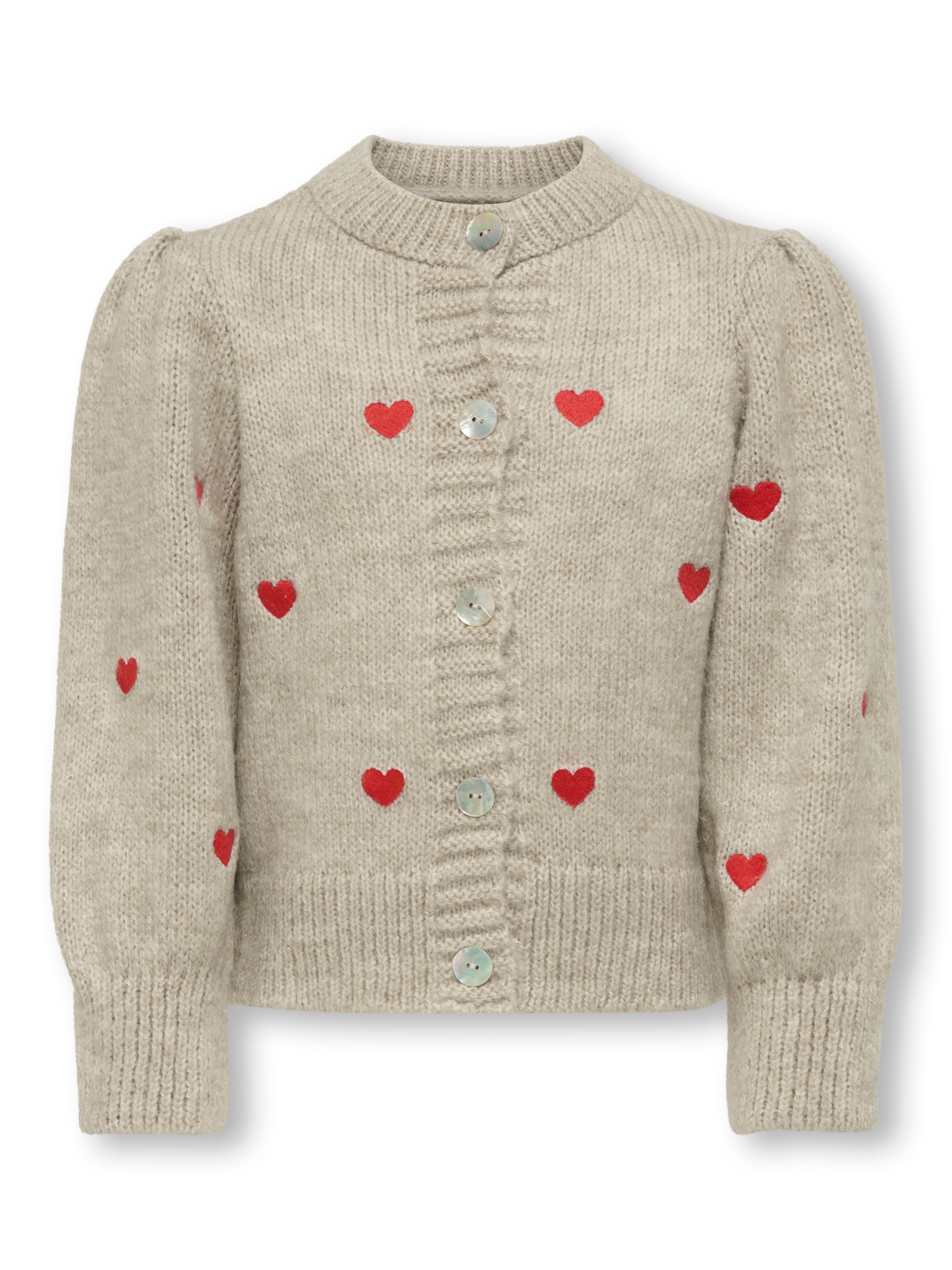 Only Mini Silla O-Neck Cardigan - Pumice Stone