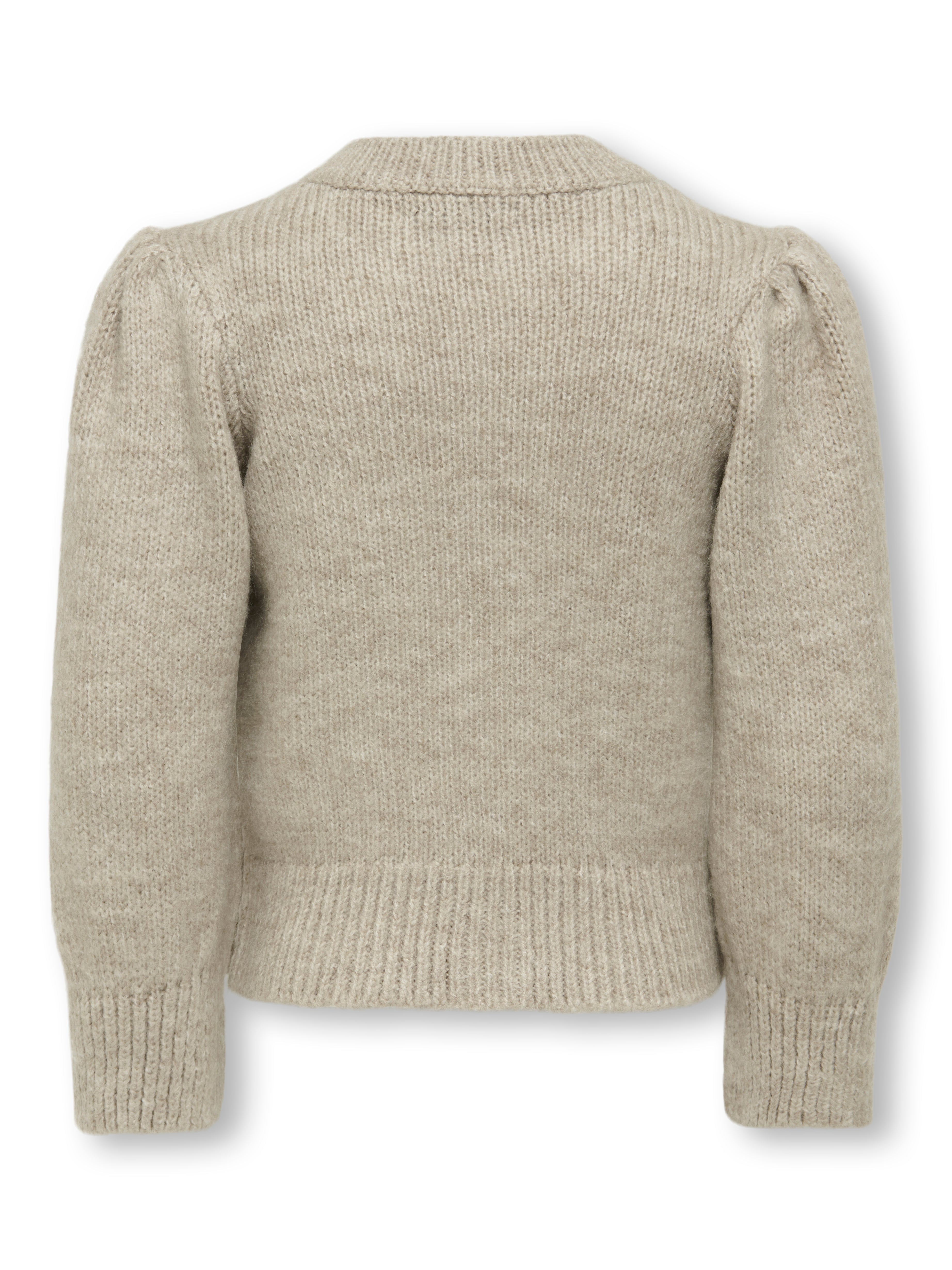 Only Mini Silla O-Neck Cardigan - Pumice Stone
