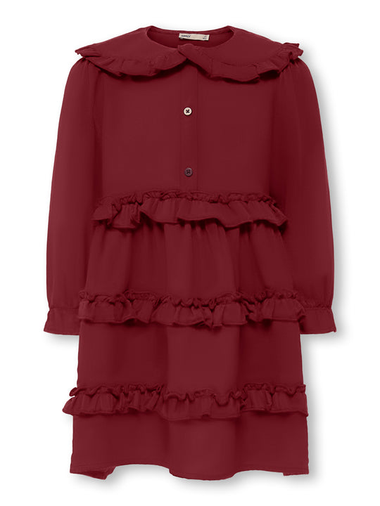 Only Mini Thyra Life Dress - Cabernet