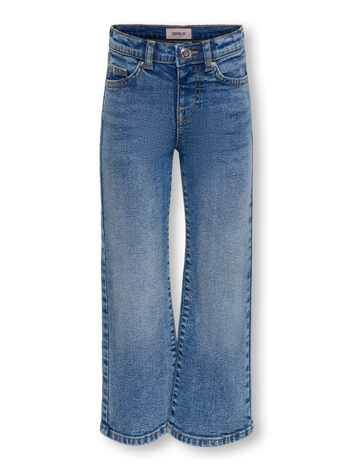 Only Mini Juicy - Wide Bow Jeans -  Medium Blue Denim / Bow