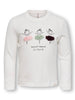 Only Mini Fleur - LS Tee - Cloud Dancer / Ballet