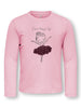 Only Mini Fleur - LS Tee - Parfait Pink / Ballerina