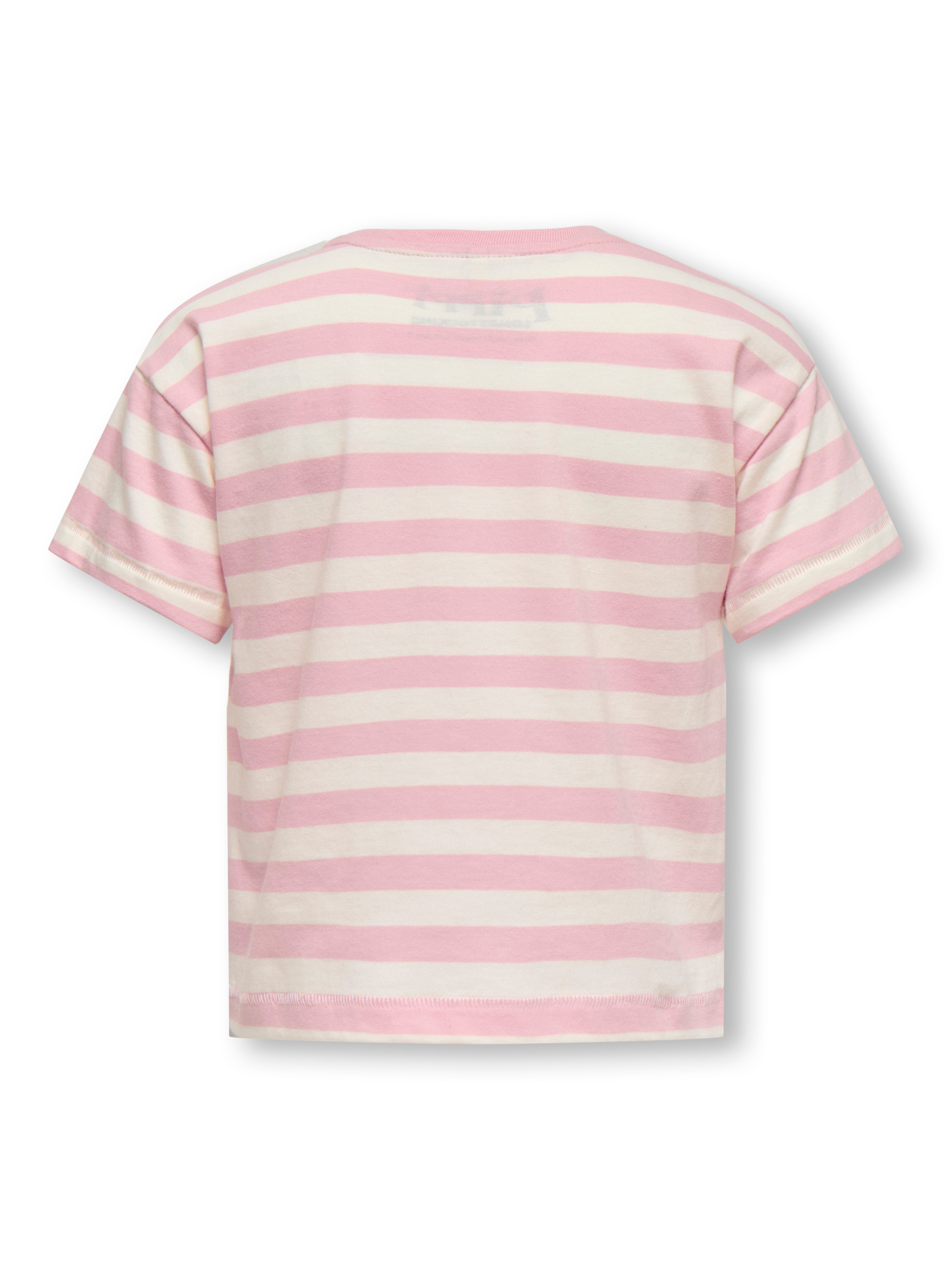 Only Mini Pippa Life SS Tee - Egret/Stripes