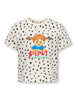 Only Mini Pippa Life SS Tee - Egret/Dot