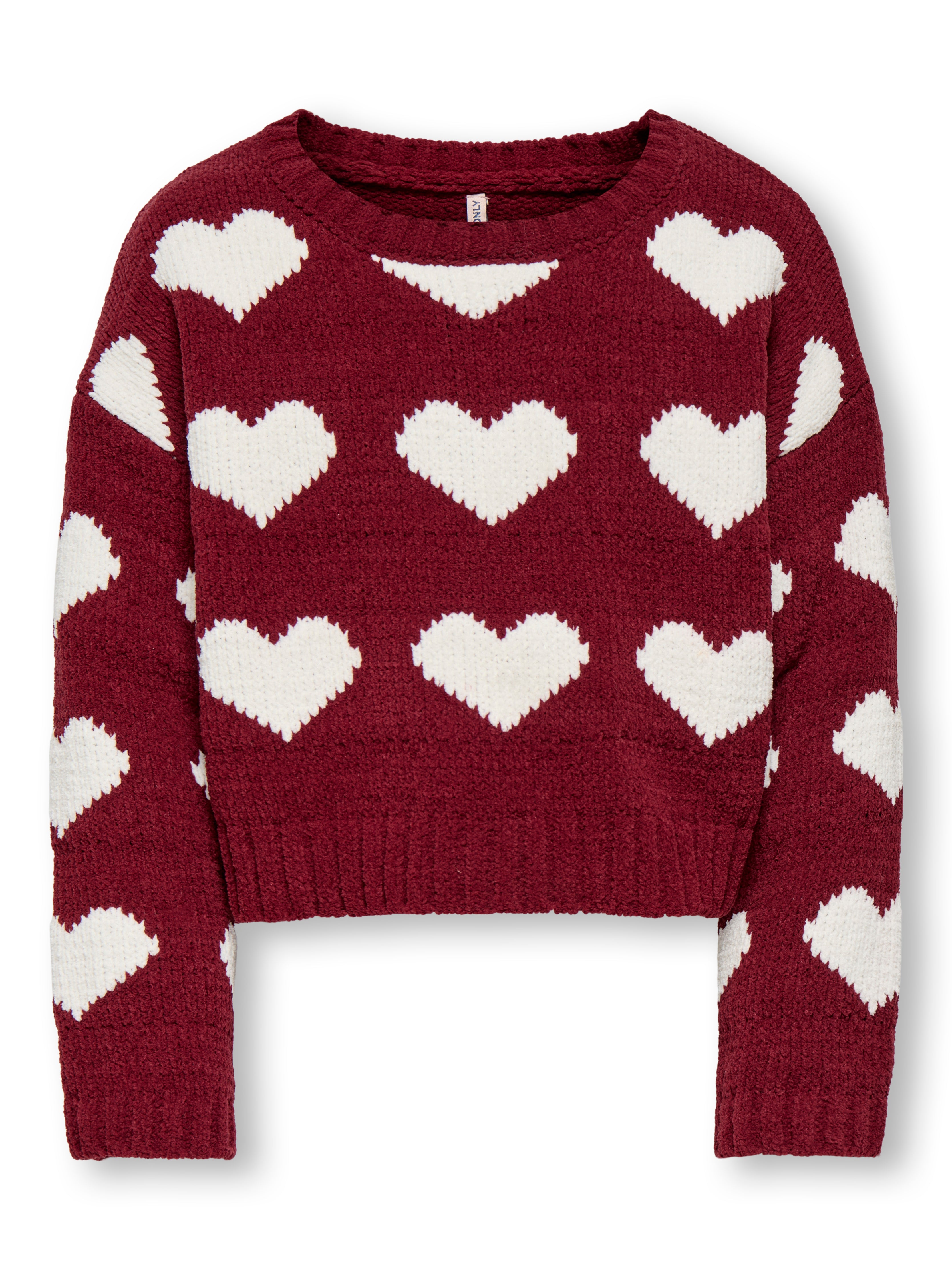 Only Mini Sus Chinelle Pullover Knit - Cabernet