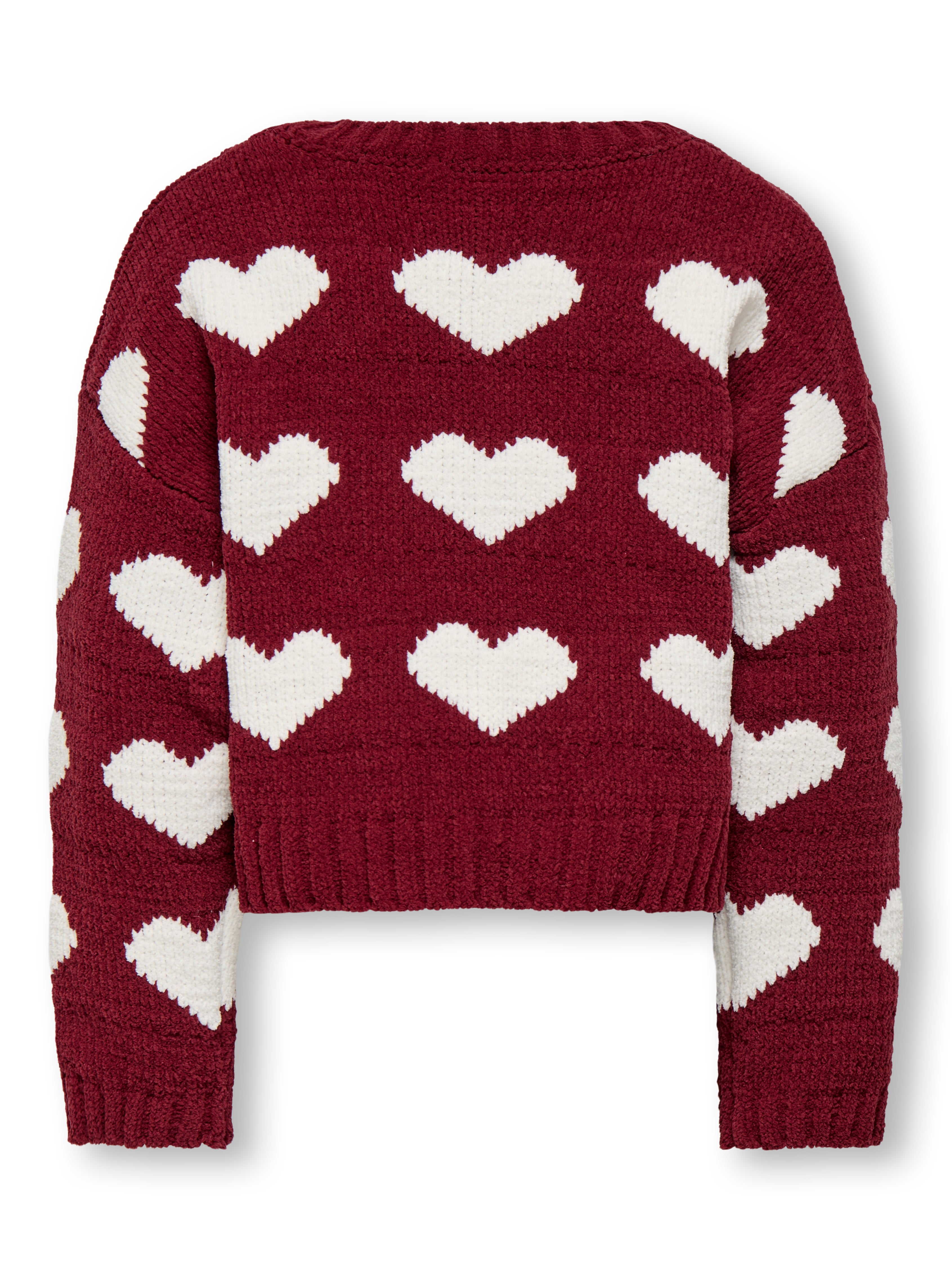 Only Mini Sus Chinelle Pullover Knit - Cabernet