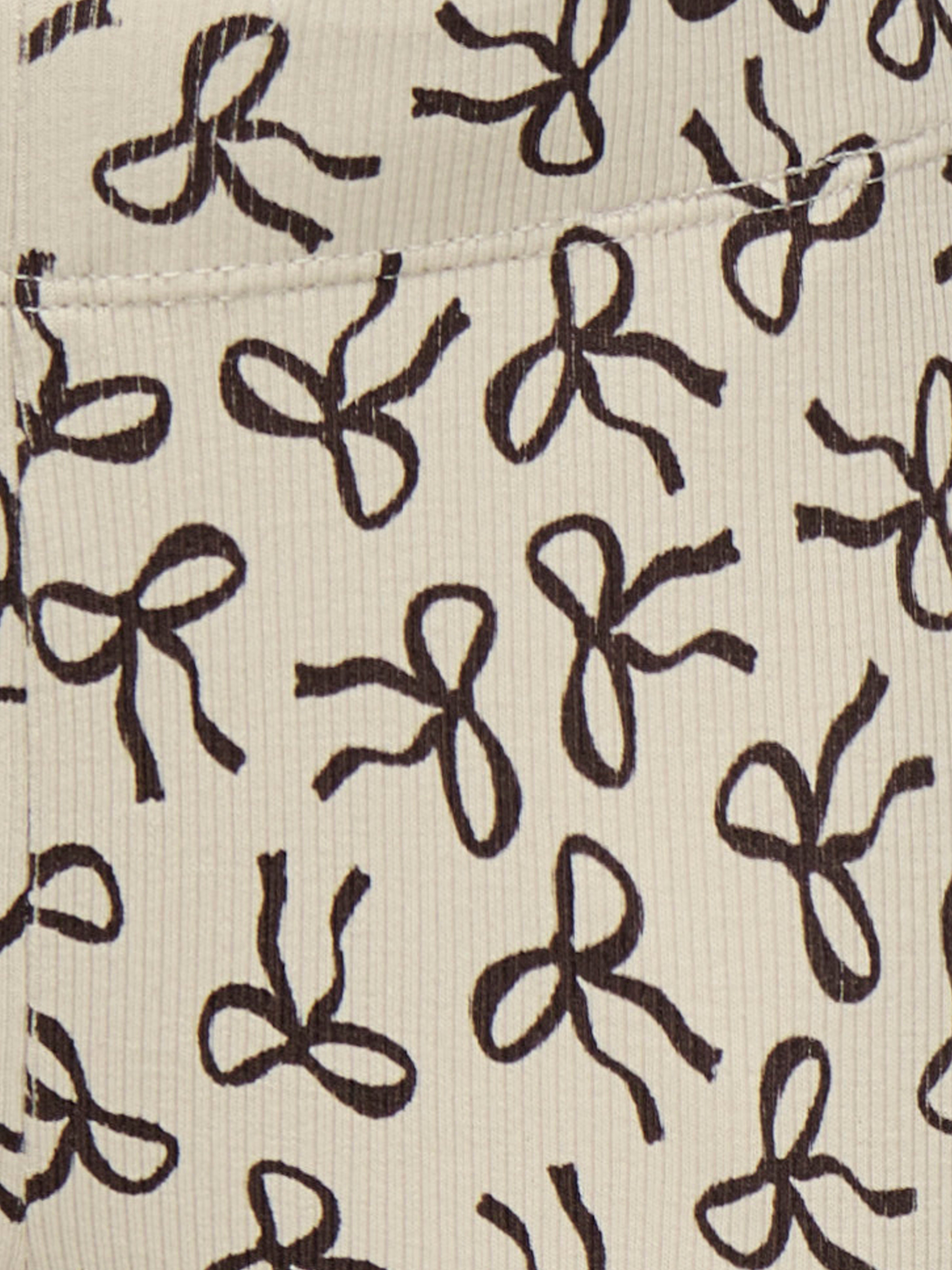 Only Mini Trinny Life Leggings - Pumice Stone/Bow