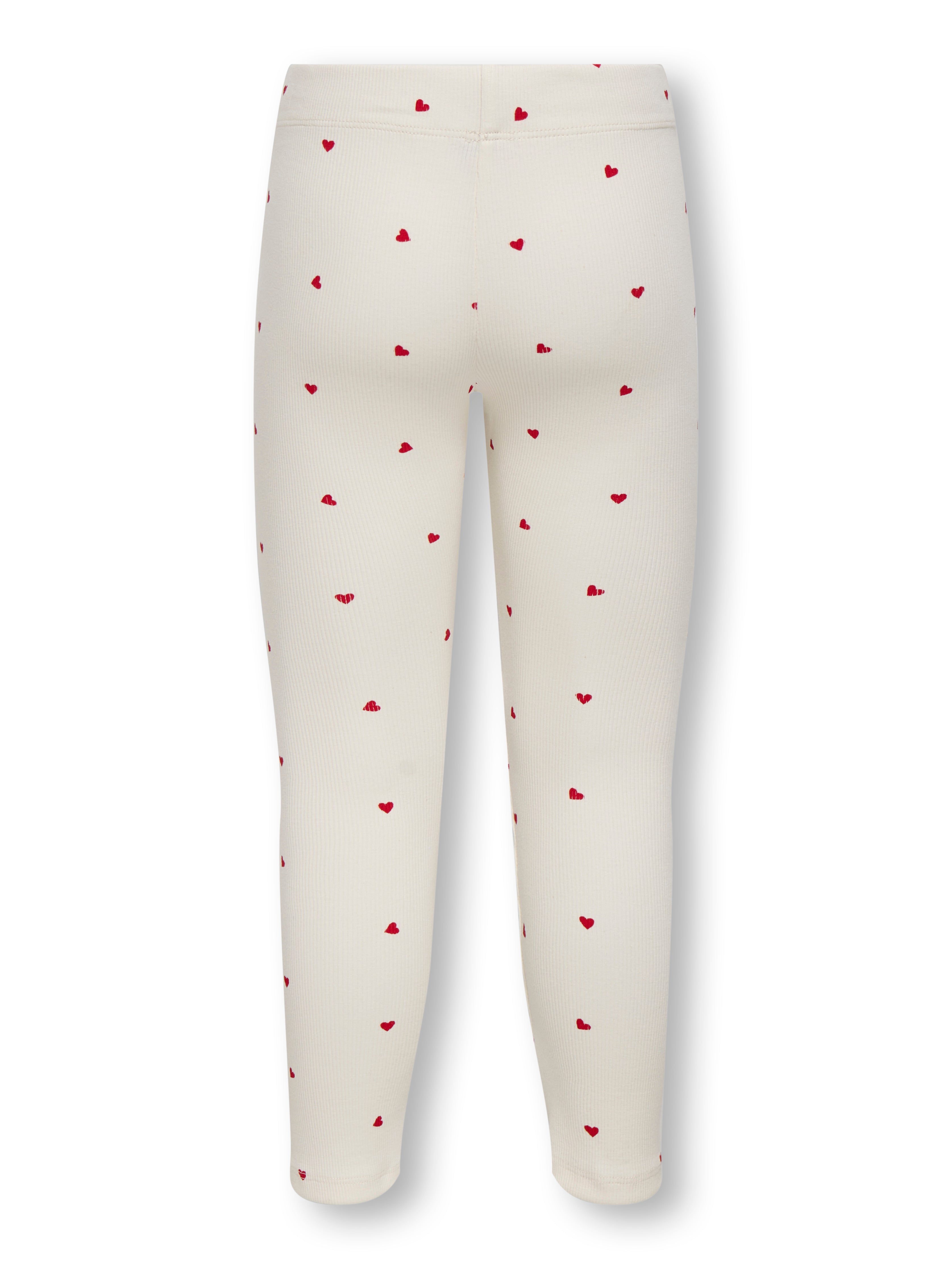 Only Mini Trinny Life Leggings - Tofu Heart