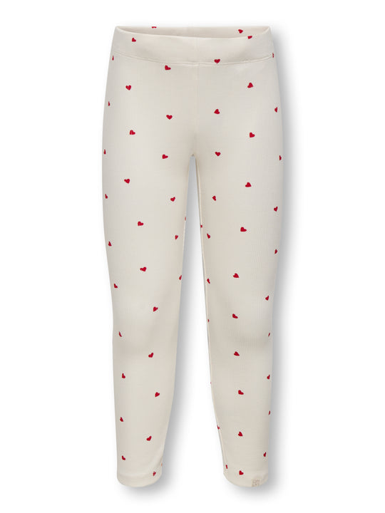 Only Mini Trinny Life Leggings - Tofu Heart