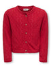 Only Mini Megan Life Cardigan NOOS - Equestrian Red