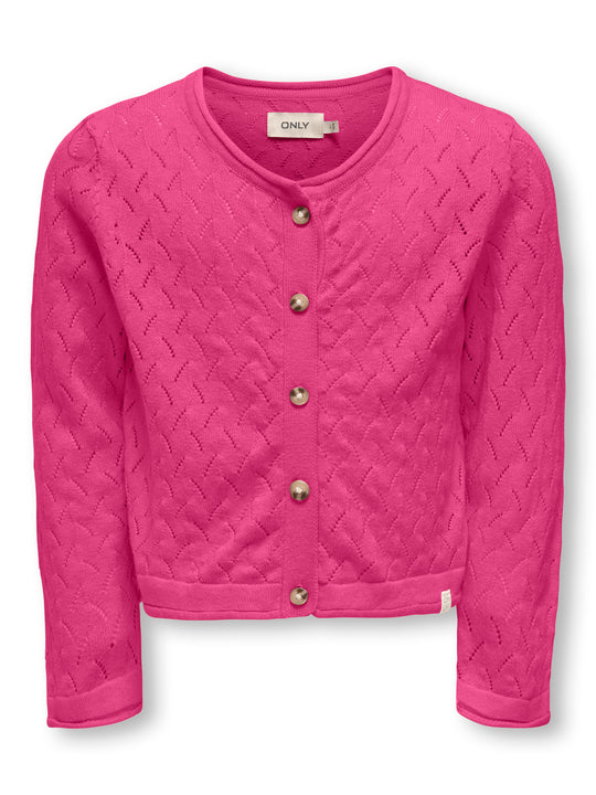 Only Mini Megan Life Cardigan NOOS - Magenta