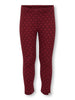 Only Mini Trinny Life Leggings - Cabernet/Hearts