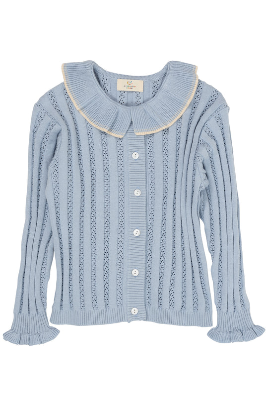 Copenhagen Colors Strik Cardigan - Dusty Blue